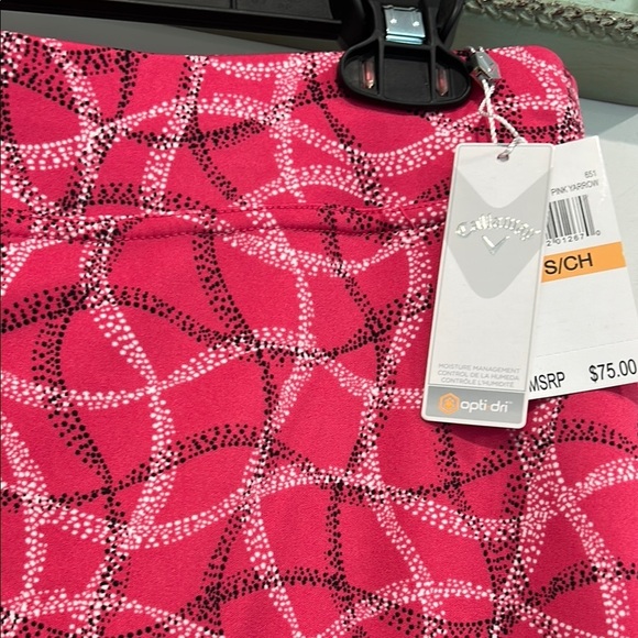 Callaway Pink Yarrow Patterned Women's golf tennis Skirt Skort small new w tags - Picture 5 of 8